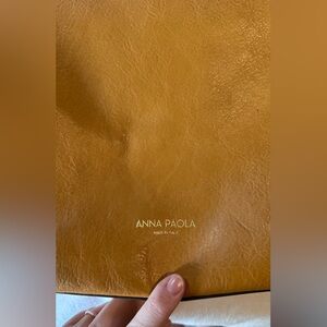 Anna Paola Tan Leather Bag